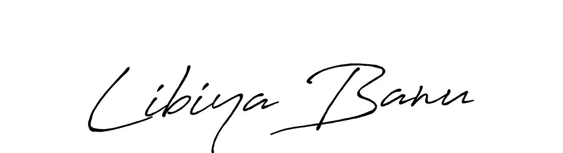 Antro_Vectra_Bolder is a professional signature style that is perfect for those who want to add a touch of class to their signature. It is also a great choice for those who want to make their signature more unique. Get Libiya Banu name to fancy signature for free. Libiya Banu signature style 7 images and pictures png