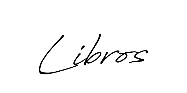 Similarly Antro_Vectra_Bolder is the best handwritten signature design. Signature creator online .You can use it as an online autograph creator for name Libros. Libros signature style 7 images and pictures png