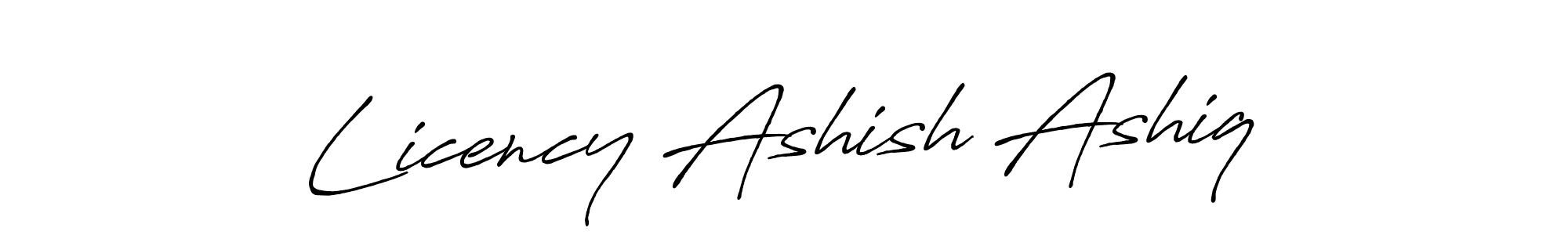Also we have Licency Ashish Ashiq name is the best signature style. Create professional handwritten signature collection using Antro_Vectra_Bolder autograph style. Licency Ashish Ashiq signature style 7 images and pictures png