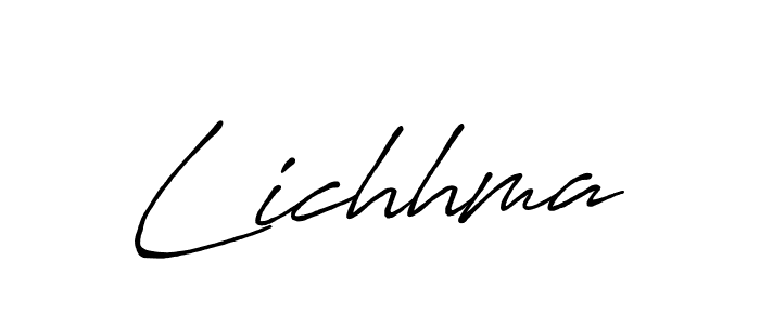 Design your own signature with our free online signature maker. With this signature software, you can create a handwritten (Antro_Vectra_Bolder) signature for name Lichhma. Lichhma signature style 7 images and pictures png