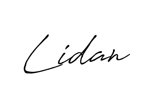 You should practise on your own different ways (Antro_Vectra_Bolder) to write your name (Lidan) in signature. don't let someone else do it for you. Lidan signature style 7 images and pictures png