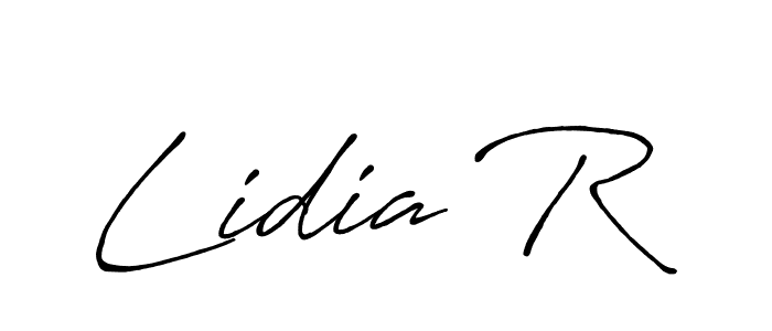 Also You can easily find your signature by using the search form. We will create Lidia R name handwritten signature images for you free of cost using Antro_Vectra_Bolder sign style. Lidia R signature style 7 images and pictures png