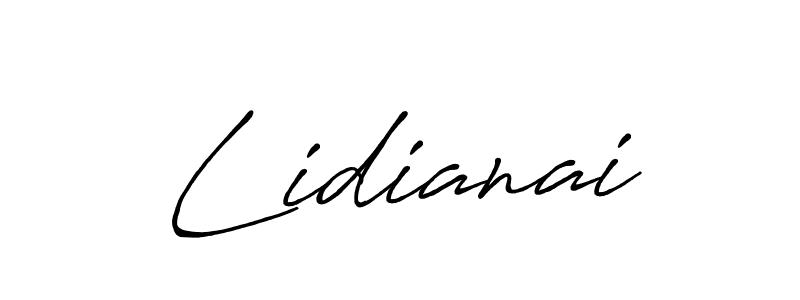 Make a beautiful signature design for name Lidianai. With this signature (Antro_Vectra_Bolder) style, you can create a handwritten signature for free. Lidianai signature style 7 images and pictures png