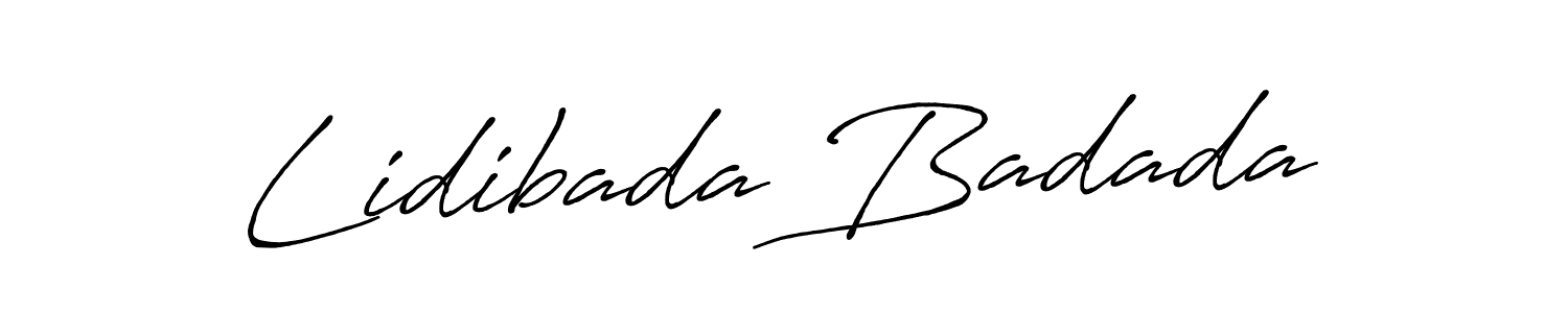 How to make Lidibada Badada signature? Antro_Vectra_Bolder is a professional autograph style. Create handwritten signature for Lidibada Badada name. Lidibada Badada signature style 7 images and pictures png