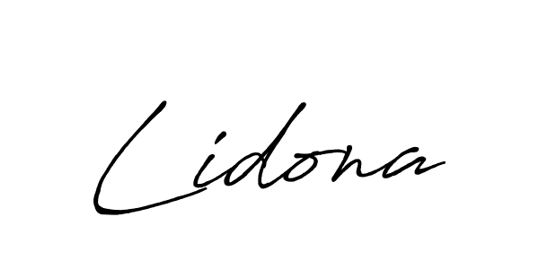 Design your own signature with our free online signature maker. With this signature software, you can create a handwritten (Antro_Vectra_Bolder) signature for name Lidona. Lidona signature style 7 images and pictures png