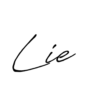 It looks lik you need a new signature style for name Lie. Design unique handwritten (Antro_Vectra_Bolder) signature with our free signature maker in just a few clicks. Lie signature style 7 images and pictures png