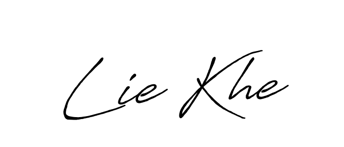 Use a signature maker to create a handwritten signature online. With this signature software, you can design (Antro_Vectra_Bolder) your own signature for name Lie Khe. Lie Khe signature style 7 images and pictures png