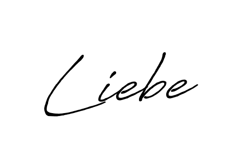 Create a beautiful signature design for name Liebe. With this signature (Antro_Vectra_Bolder) fonts, you can make a handwritten signature for free. Liebe signature style 7 images and pictures png