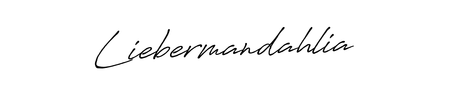 Design your own signature with our free online signature maker. With this signature software, you can create a handwritten (Antro_Vectra_Bolder) signature for name Liebermandahlia. Liebermandahlia signature style 7 images and pictures png