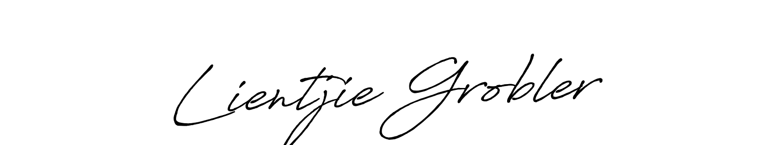 Design your own signature with our free online signature maker. With this signature software, you can create a handwritten (Antro_Vectra_Bolder) signature for name Lientjie Grobler. Lientjie Grobler signature style 7 images and pictures png