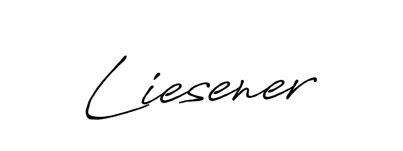 if you are searching for the best signature style for your name Liesener. so please give up your signature search. here we have designed multiple signature styles  using Antro_Vectra_Bolder. Liesener signature style 7 images and pictures png