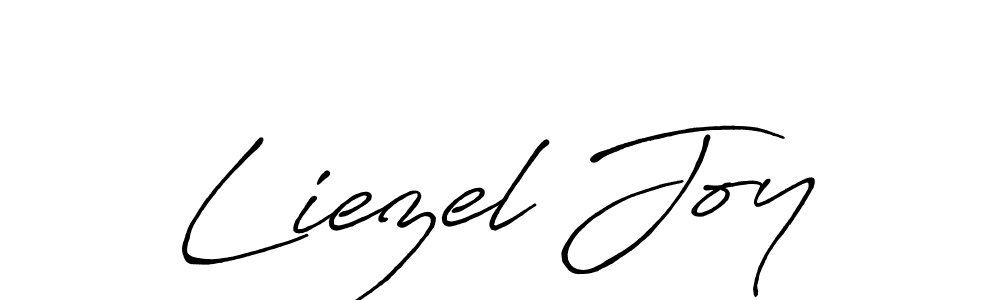 Create a beautiful signature design for name Liezel Joy. With this signature (Antro_Vectra_Bolder) fonts, you can make a handwritten signature for free. Liezel Joy signature style 7 images and pictures png