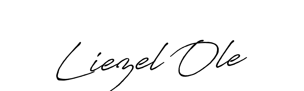 Also we have Liezel Ole name is the best signature style. Create professional handwritten signature collection using Antro_Vectra_Bolder autograph style. Liezel Ole signature style 7 images and pictures png