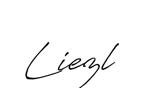Create a beautiful signature design for name Liezl. With this signature (Antro_Vectra_Bolder) fonts, you can make a handwritten signature for free. Liezl signature style 7 images and pictures png