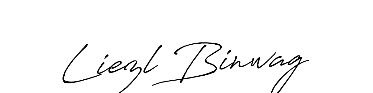 How to make Liezl Binwag signature? Antro_Vectra_Bolder is a professional autograph style. Create handwritten signature for Liezl Binwag name. Liezl Binwag signature style 7 images and pictures png