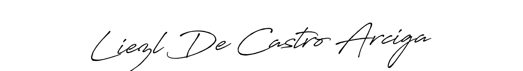 How to Draw Liezl De Castro Arciga signature style? Antro_Vectra_Bolder is a latest design signature styles for name Liezl De Castro Arciga. Liezl De Castro Arciga signature style 7 images and pictures png