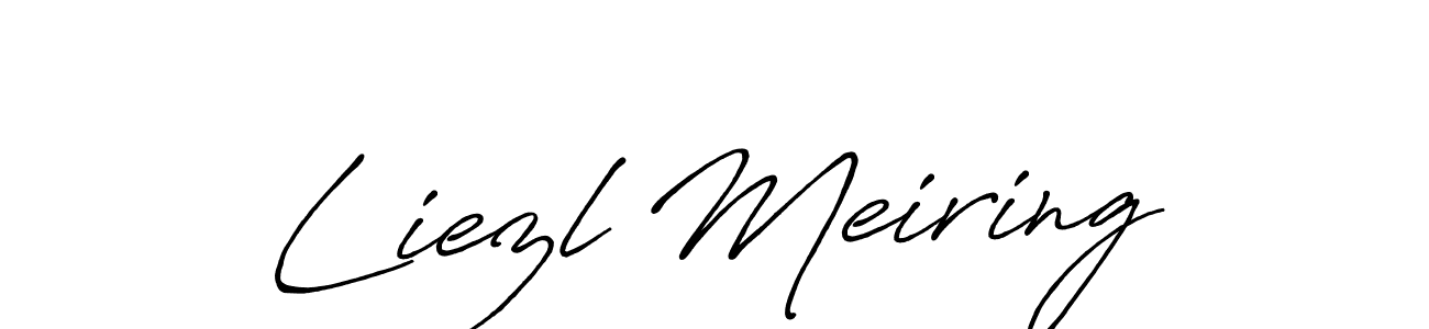 Also You can easily find your signature by using the search form. We will create Liezl Meiring name handwritten signature images for you free of cost using Antro_Vectra_Bolder sign style. Liezl Meiring signature style 7 images and pictures png