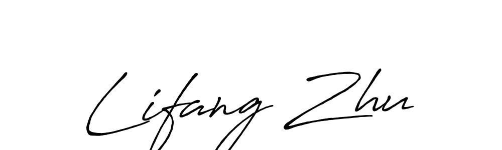 It looks lik you need a new signature style for name Lifang Zhu. Design unique handwritten (Antro_Vectra_Bolder) signature with our free signature maker in just a few clicks. Lifang Zhu signature style 7 images and pictures png