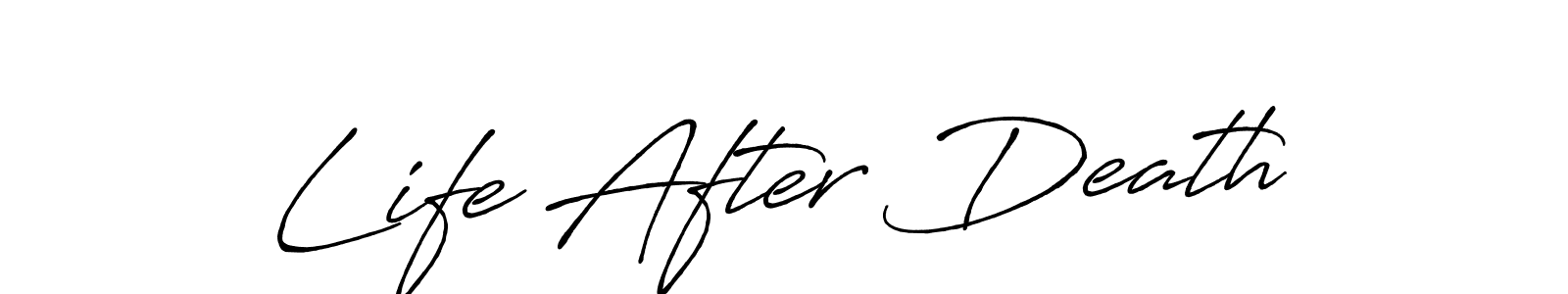 Also You can easily find your signature by using the search form. We will create Life After Death name handwritten signature images for you free of cost using Antro_Vectra_Bolder sign style. Life After Death signature style 7 images and pictures png