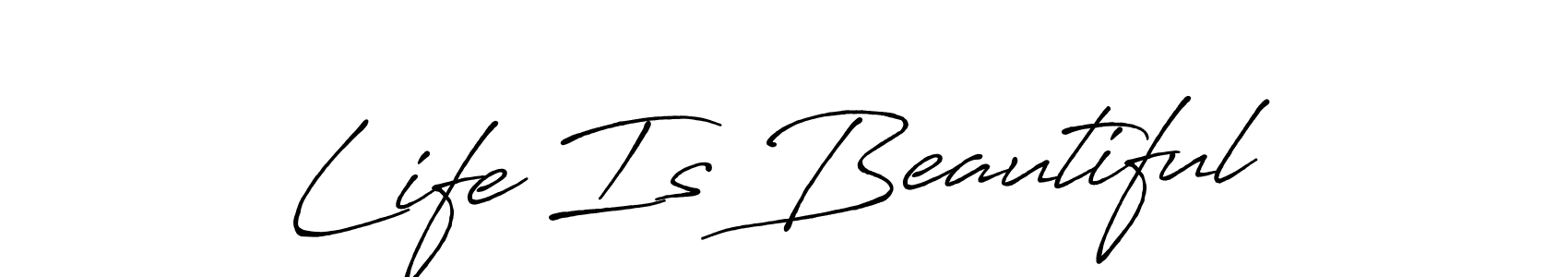 It looks lik you need a new signature style for name Life Is Beautiful. Design unique handwritten (Antro_Vectra_Bolder) signature with our free signature maker in just a few clicks. Life Is Beautiful signature style 7 images and pictures png