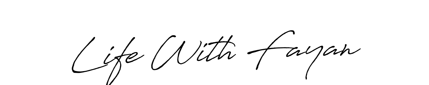 Antro_Vectra_Bolder is a professional signature style that is perfect for those who want to add a touch of class to their signature. It is also a great choice for those who want to make their signature more unique. Get Life With Fayan name to fancy signature for free. Life With Fayan signature style 7 images and pictures png