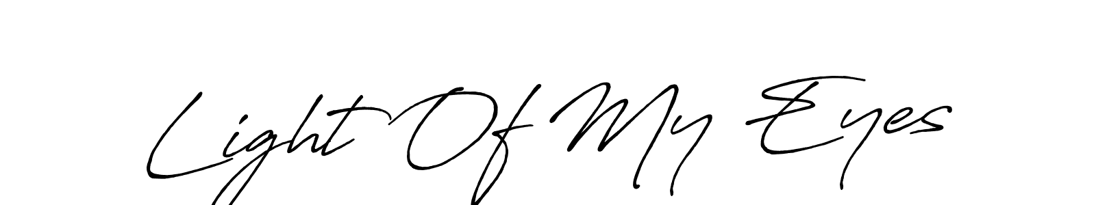 Make a beautiful signature design for name Light Of My Eyes. With this signature (Antro_Vectra_Bolder) style, you can create a handwritten signature for free. Light Of My Eyes signature style 7 images and pictures png