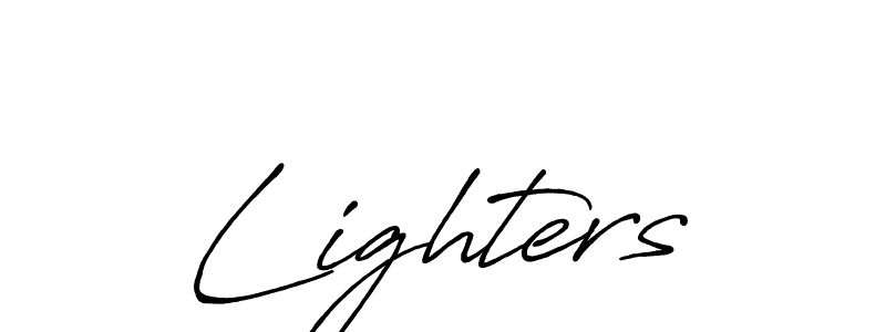 How to make Lighters signature? Antro_Vectra_Bolder is a professional autograph style. Create handwritten signature for Lighters name. Lighters signature style 7 images and pictures png