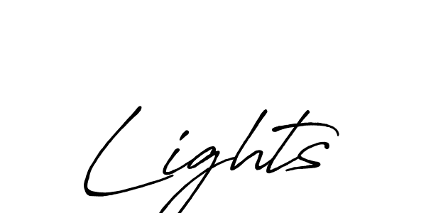 It looks lik you need a new signature style for name Lights. Design unique handwritten (Antro_Vectra_Bolder) signature with our free signature maker in just a few clicks. Lights signature style 7 images and pictures png