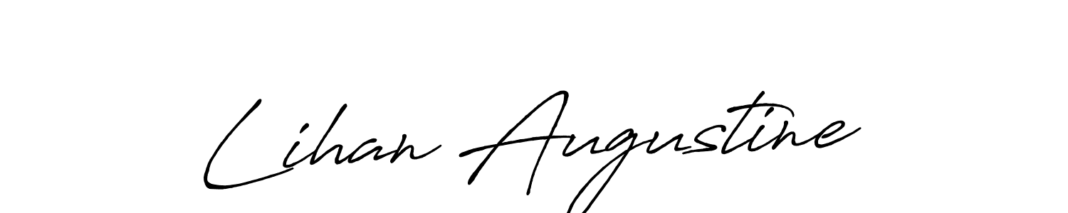 Use a signature maker to create a handwritten signature online. With this signature software, you can design (Antro_Vectra_Bolder) your own signature for name Lihan Augustine. Lihan Augustine signature style 7 images and pictures png