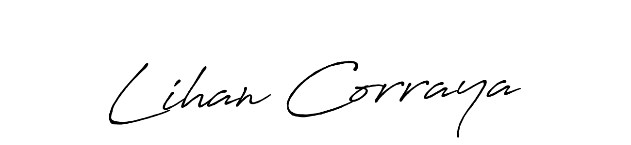 Antro_Vectra_Bolder is a professional signature style that is perfect for those who want to add a touch of class to their signature. It is also a great choice for those who want to make their signature more unique. Get Lihan Corraya name to fancy signature for free. Lihan Corraya signature style 7 images and pictures png
