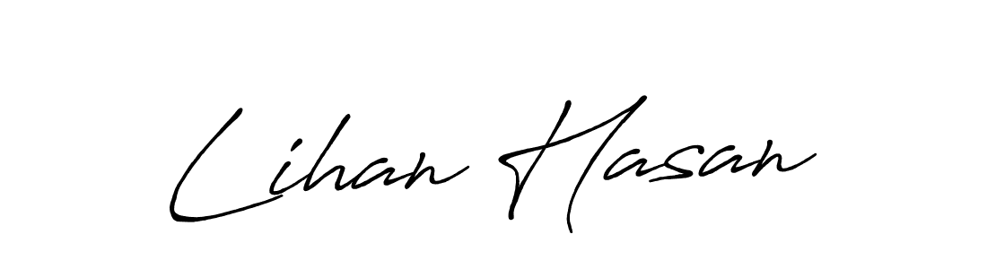 Also You can easily find your signature by using the search form. We will create Lihan Hasan name handwritten signature images for you free of cost using Antro_Vectra_Bolder sign style. Lihan Hasan signature style 7 images and pictures png