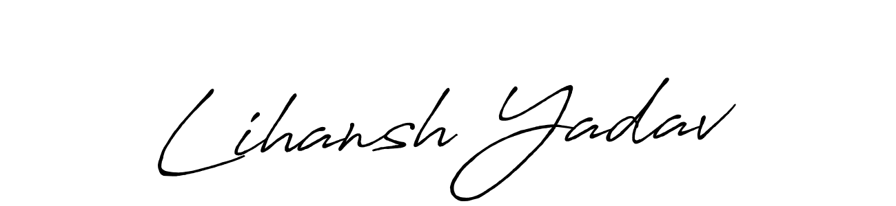 This is the best signature style for the Lihansh Yadav name. Also you like these signature font (Antro_Vectra_Bolder). Mix name signature. Lihansh Yadav signature style 7 images and pictures png