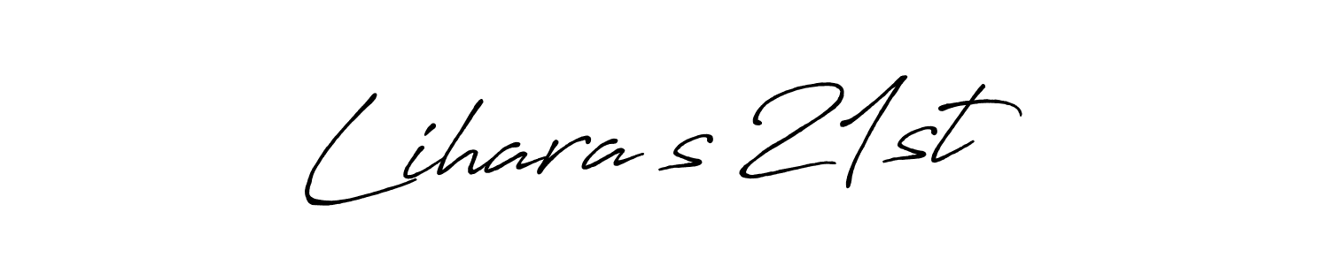 Also You can easily find your signature by using the search form. We will create Lihara’s 21st name handwritten signature images for you free of cost using Antro_Vectra_Bolder sign style. Lihara’s 21st signature style 7 images and pictures png