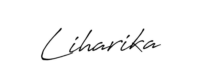 Make a short Liharika signature style. Manage your documents anywhere anytime using Antro_Vectra_Bolder. Create and add eSignatures, submit forms, share and send files easily. Liharika signature style 7 images and pictures png