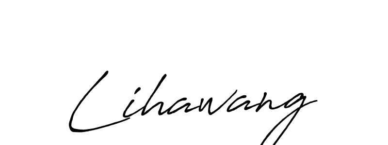 Use a signature maker to create a handwritten signature online. With this signature software, you can design (Antro_Vectra_Bolder) your own signature for name Lihawang. Lihawang signature style 7 images and pictures png