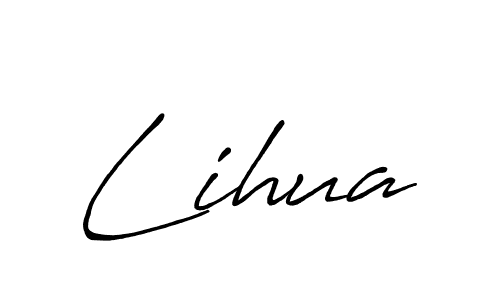 Also You can easily find your signature by using the search form. We will create Lihua name handwritten signature images for you free of cost using Antro_Vectra_Bolder sign style. Lihua signature style 7 images and pictures png