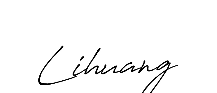 You should practise on your own different ways (Antro_Vectra_Bolder) to write your name (Lihuang) in signature. don't let someone else do it for you. Lihuang signature style 7 images and pictures png