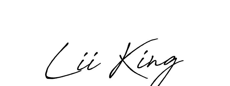 if you are searching for the best signature style for your name Lii King. so please give up your signature search. here we have designed multiple signature styles  using Antro_Vectra_Bolder. Lii King signature style 7 images and pictures png