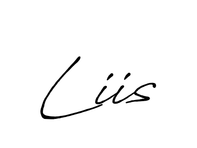 Once you've used our free online signature maker to create your best signature Antro_Vectra_Bolder style, it's time to enjoy all of the benefits that Liis name signing documents. Liis signature style 7 images and pictures png