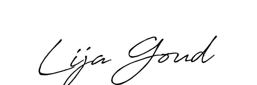 How to Draw Lija Goud signature style? Antro_Vectra_Bolder is a latest design signature styles for name Lija Goud. Lija Goud signature style 7 images and pictures png