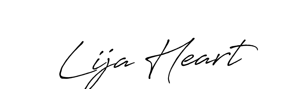 Once you've used our free online signature maker to create your best signature Antro_Vectra_Bolder style, it's time to enjoy all of the benefits that Lija Heart name signing documents. Lija Heart signature style 7 images and pictures png