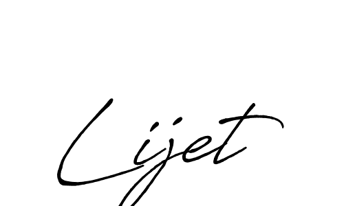 How to make Lijet signature? Antro_Vectra_Bolder is a professional autograph style. Create handwritten signature for Lijet name. Lijet signature style 7 images and pictures png