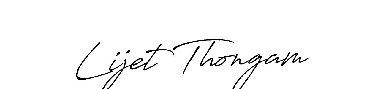 It looks lik you need a new signature style for name Lijet Thongam. Design unique handwritten (Antro_Vectra_Bolder) signature with our free signature maker in just a few clicks. Lijet Thongam signature style 7 images and pictures png