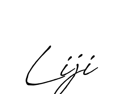 Make a beautiful signature design for name Liji. With this signature (Antro_Vectra_Bolder) style, you can create a handwritten signature for free. Liji signature style 7 images and pictures png
