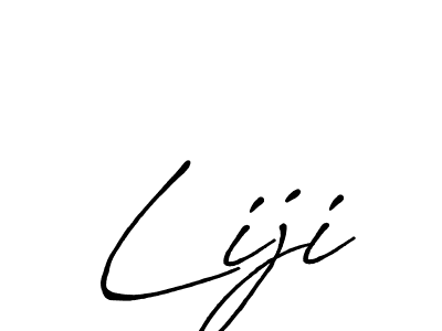 Make a beautiful signature design for name Liji. With this signature (Antro_Vectra_Bolder) style, you can create a handwritten signature for free. Liji signature style 7 images and pictures png