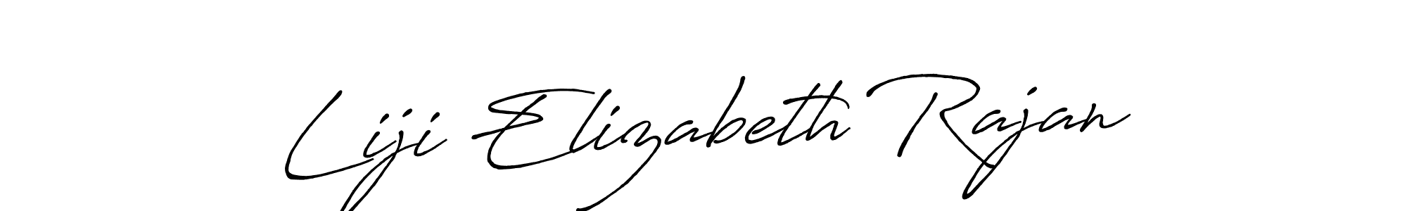 It looks lik you need a new signature style for name Liji Elizabeth Rajan. Design unique handwritten (Antro_Vectra_Bolder) signature with our free signature maker in just a few clicks. Liji Elizabeth Rajan signature style 7 images and pictures png