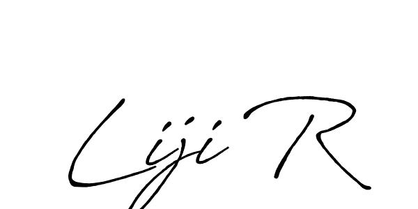 How to Draw Liji R signature style? Antro_Vectra_Bolder is a latest design signature styles for name Liji R. Liji R signature style 7 images and pictures png