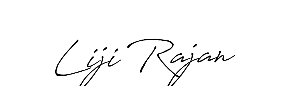 Design your own signature with our free online signature maker. With this signature software, you can create a handwritten (Antro_Vectra_Bolder) signature for name Liji Rajan. Liji Rajan signature style 7 images and pictures png