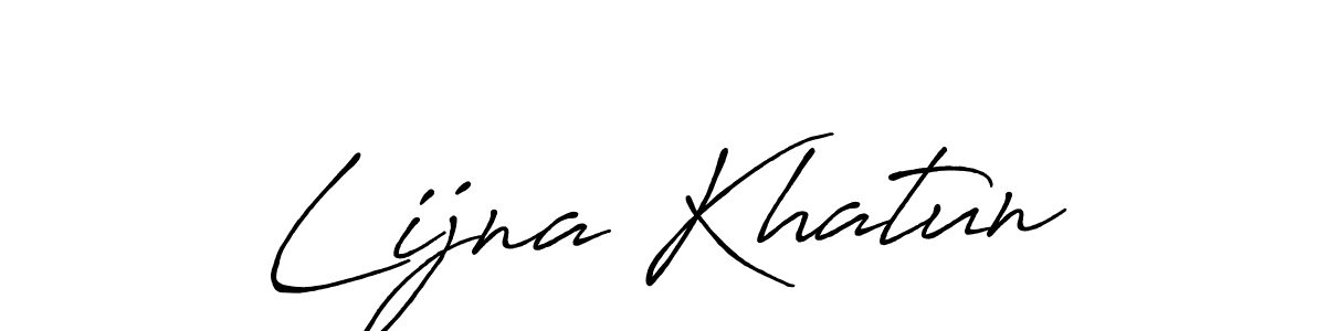 if you are searching for the best signature style for your name Lijna Khatun. so please give up your signature search. here we have designed multiple signature styles  using Antro_Vectra_Bolder. Lijna Khatun signature style 7 images and pictures png