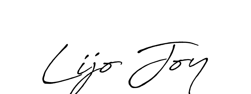 Use a signature maker to create a handwritten signature online. With this signature software, you can design (Antro_Vectra_Bolder) your own signature for name Lijo Joy. Lijo Joy signature style 7 images and pictures png